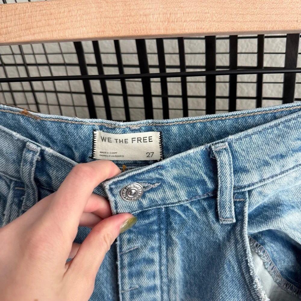 Free people We The Free Good Luck Mid-Rise Barrel Jeans - Picture 7 of 8